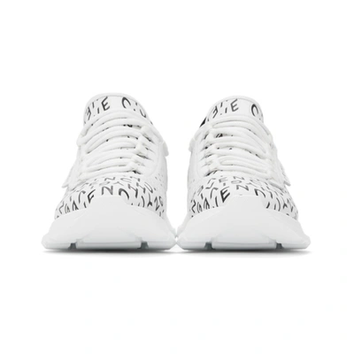 Shop Givenchy White & Black Refracted Logo Spectre Runner Sneakers In 116 White/b