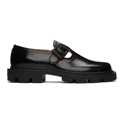 Shop Maison Margiela Black Monk Loafers In H8396 Black