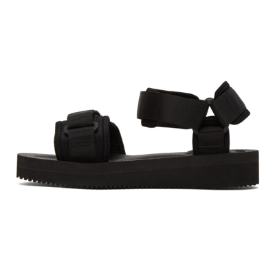 Shop Suicoke Black Cel-v Sandals