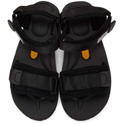 Shop Suicoke Black Cel-v Sandals