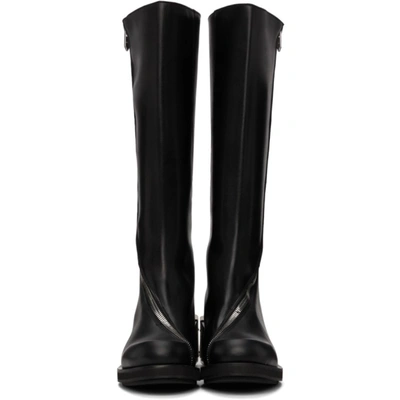 Shop Gmbh Faux-leather Riding Boots In Black