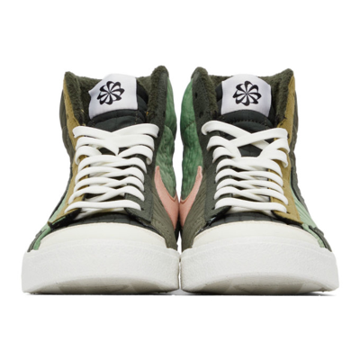 Shop Nike Khaki Blazer Mid '77 Premium Sneakers In Sequoia/sequoia-medi