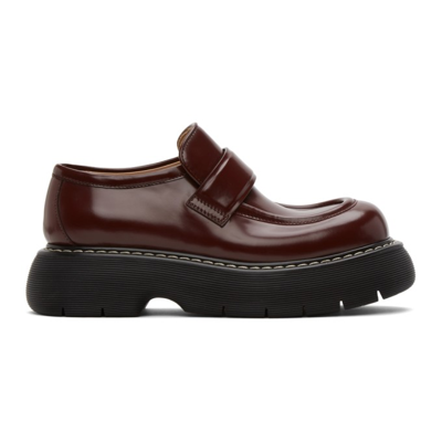 Shop Bottega Veneta Red Swell Loafer In 6330-bordeaux