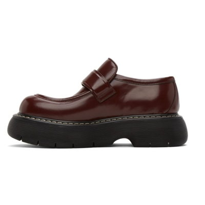 Shop Bottega Veneta Red Swell Loafer In 6330-bordeaux