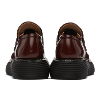 Shop Bottega Veneta Red Swell Loafer In 6330-bordeaux