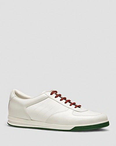 Gucci 1984 Leather Anniversary Sneakers In White