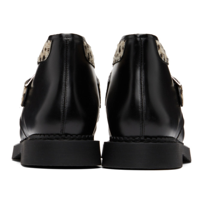 Shop Saint Laurent Black Teddy Buckled Boots In 1079 Black