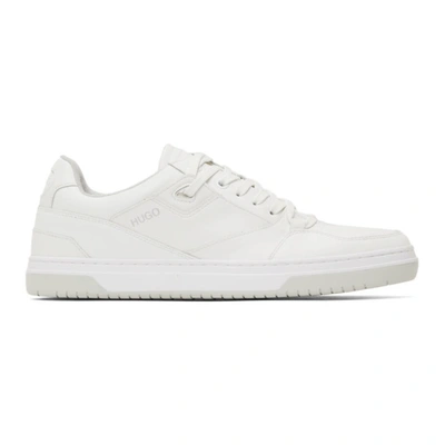 Shop Hugo White Switon Sneakers In 100 White