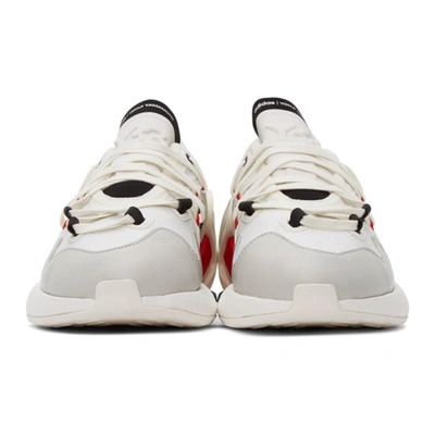 Shop Y-3 White Idoso Boost Sneakers In Wht/blk/red