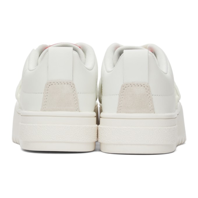 Shop Diesel White S-shika Lace-up Sneakers In T1015