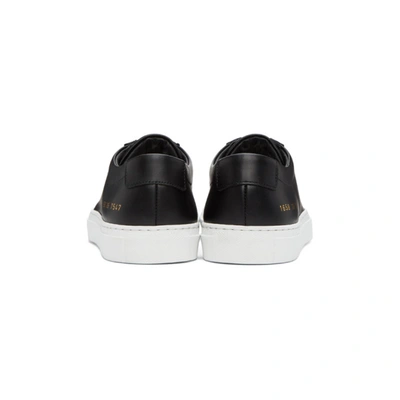 Shop Common Projects Black Original Achilles Low Sneakers In 7547 Black *