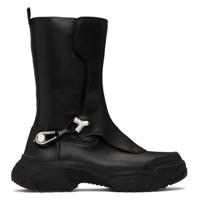 Shop Gmbh Workwear High Boots In Black