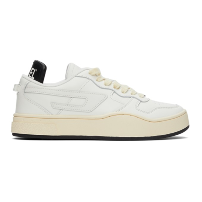 Shop Diesel White S-ukiyo Low Sneakers In T1015