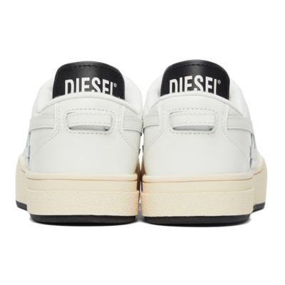 Shop Diesel White S-ukiyo Low Sneakers In T1015