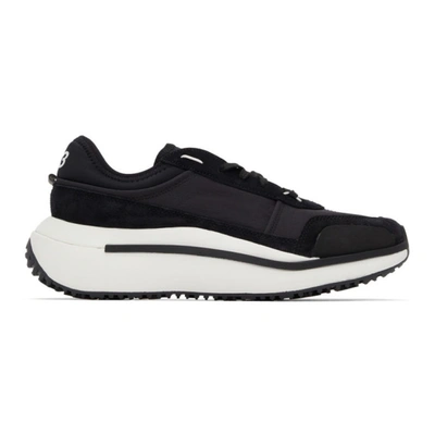 Shop Y-3 Ajatu Run Sneakers In Black/white
