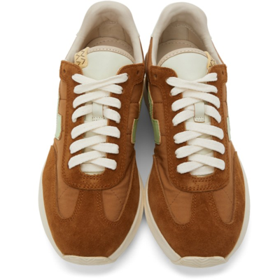 Shop Visvim Suede Fkt Sneakers In Light Brown