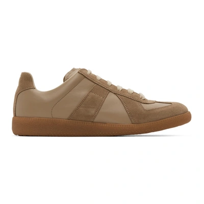 Shop Maison Margiela Beige Replica Sneakers In T2076 Incen