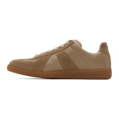 Shop Maison Margiela Beige Replica Sneakers In T2076 Incen