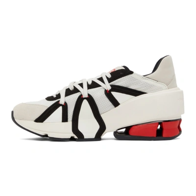 Shop Y-3 Off-white & Black Sukui Iii Sneakers In Ofwht/blk