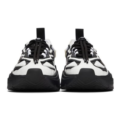 Shop Dolce & Gabbana Black & White Daymaster Sneakers In 89697 White/black