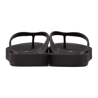 Shop Suicoke Black Von Flip Flops