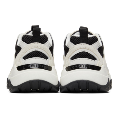 Shop Amiri Bone Runner Sneakers In Black / White