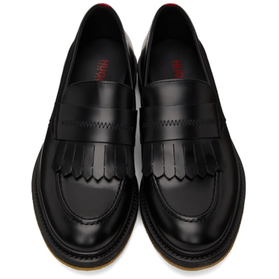 Shop Hugo Kiren Loafers In 1 Black