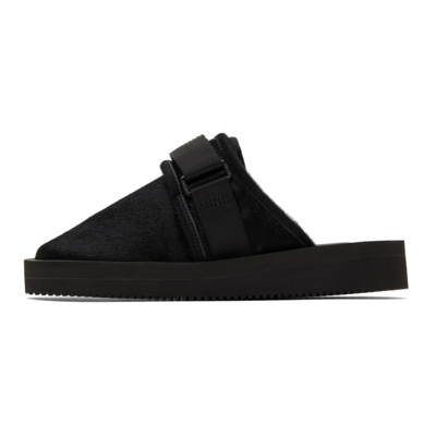 Shop Suicoke Zavo-vhl Sandals In Black