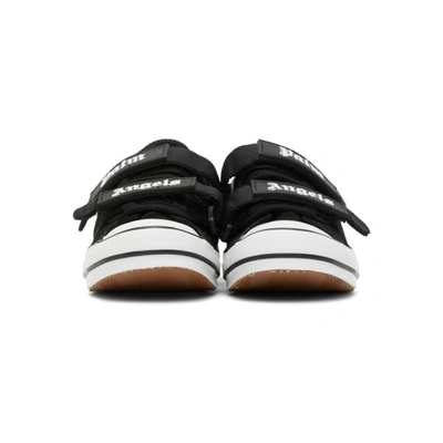 Shop Palm Angels Black Vulcanized Sneakers In Black White