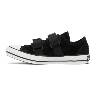 Shop Palm Angels Black Vulcanized Sneakers In Black White