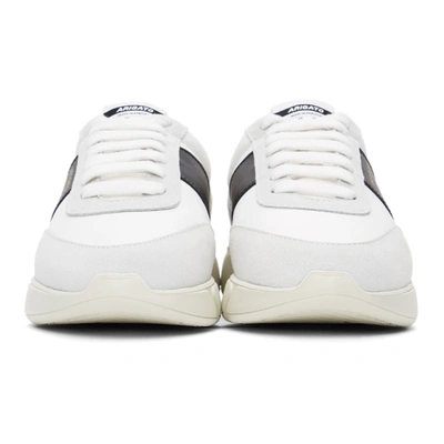 Shop Axel Arigato White & Black Genesis Vintage Sneakers In White/black