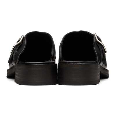 Shop Our Legacy Ssense Exclusive Black Leather Camion Mule Loafers
