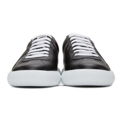 Shop Lanvin Black Glen Arpege Sneakers In 10 Black