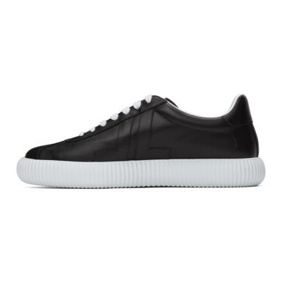 Shop Lanvin Black Glen Arpege Sneakers In 10 Black