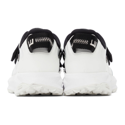 Shop Dunhill White & Black Aerial Strap Sneakers In 100 White