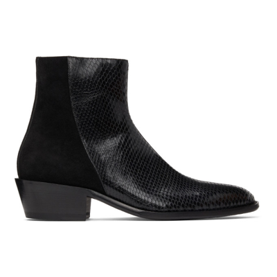 Shop Human Recreational Services Ssense Exclusive Black Luther Boots