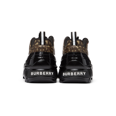 Shop Burberry Brown Arthur Chunky Sneakers In Bridle Brown