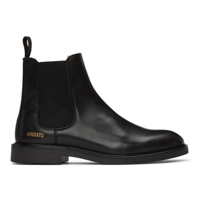Shop Axel Arigato Black Leather Chelsea Boots