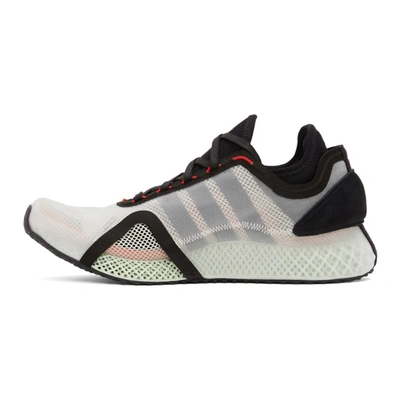 Shop Y-3 White 4d Iow Sneakers In Brwn/blk/red