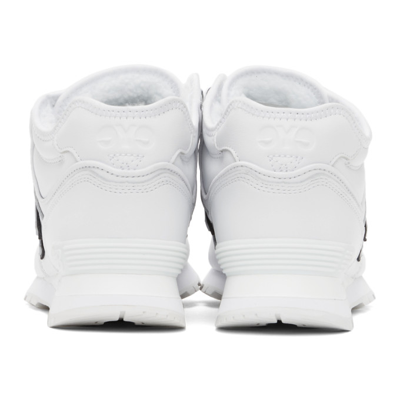 Shop Junya Watanabe Off-white New Balance Edition 'eye' 574 Leather Sneakers In 1 White