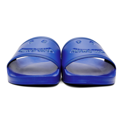 Shop Ps By Paul Smith Rubber Happy Summit Slides In 49 Dark Navy