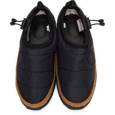 Shop Moncler Genius 2 Moncler 1952 Black Pepper-evab Loafers In 999 Black