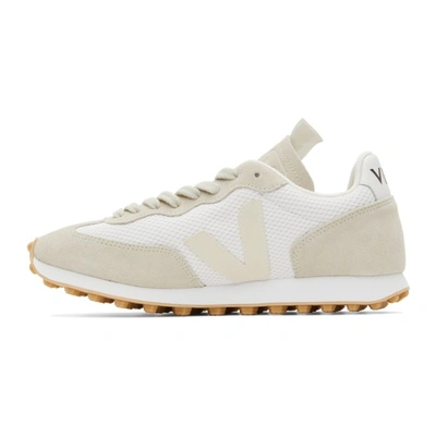 Shop Veja Rio Branco Alveomesh Sneakers In White/natural