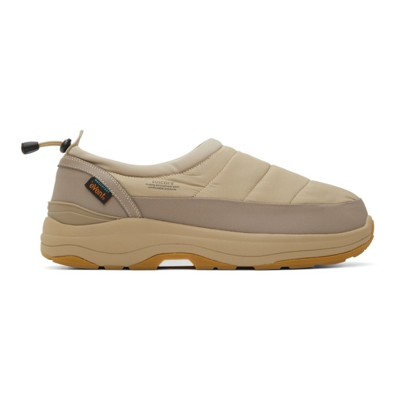 Shop Suicoke Pepper-evab Slip-on Sneakers In Beige