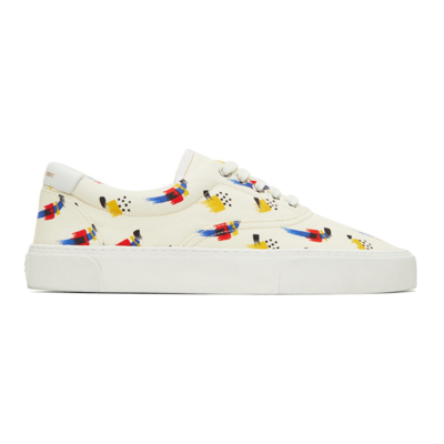 Saint Laurent Multicolor Venice Sneakers In 9060 Off White Multi