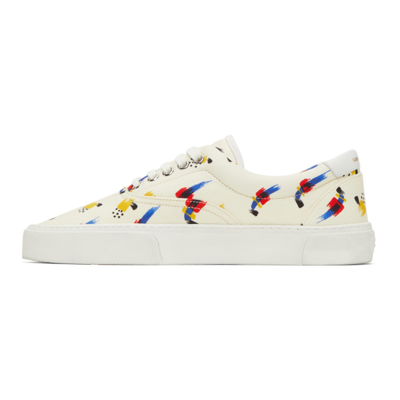 Saint Laurent Multicolor Venice Sneakers In 9060 Off White Multi
