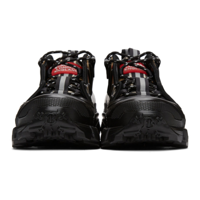 Shop Burberry Beige & Black Check Arthur Sneakers In Black/archive Beige