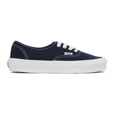 Shop Vans Navy Og Authentic Lx Sneakers In Navy Navy