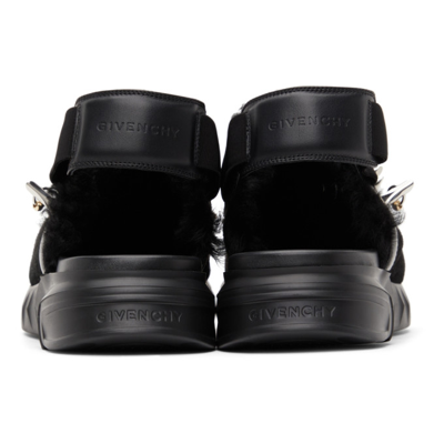 Shop Givenchy Suede & Shearling Marshmallow Clog Loafers In 001-black