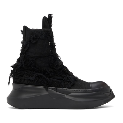 Rick Owens Drkshdw Black Destroyed Abstract Sneakers | ModeSens